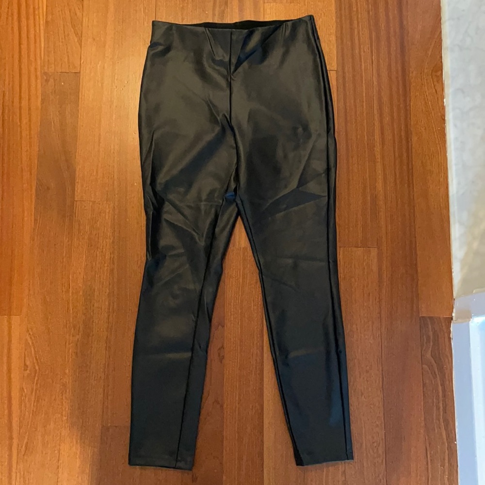 Faux leather leggings
